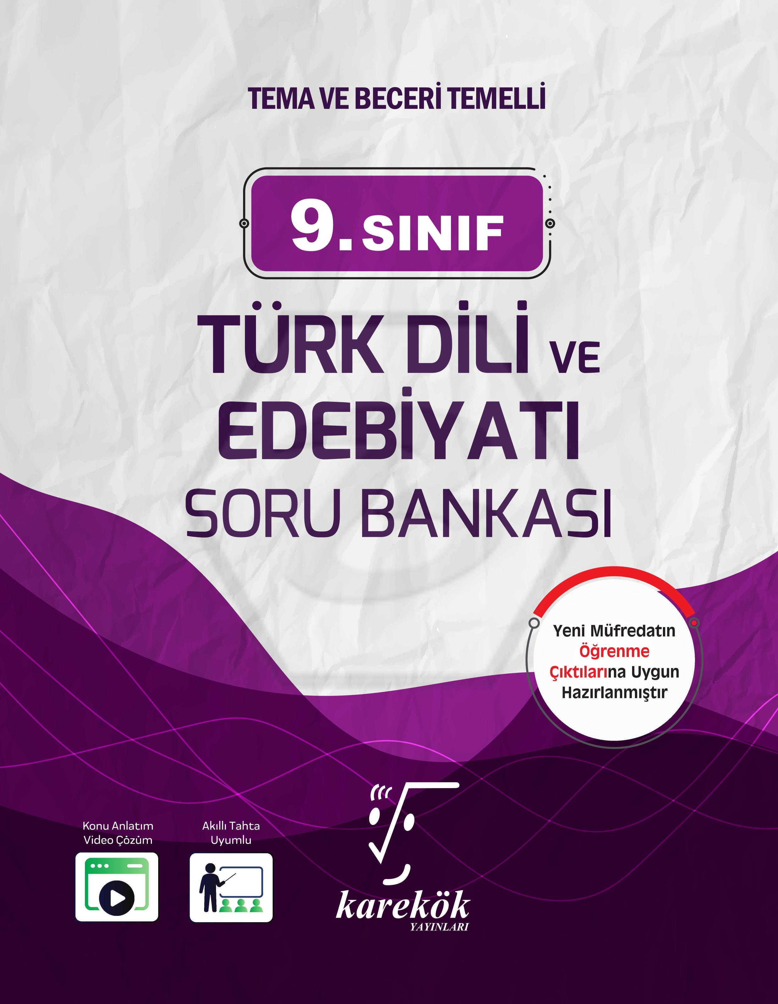 Karekök%209.Sınıf%20Türk%20Dili%20Edebiyatı%20Soru%20Bankası%20**YENİ**%202025