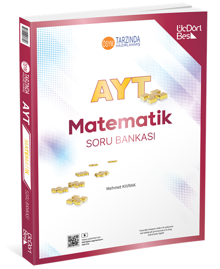 ÜçDörtBeş 345 - AYT Matematik Soru Bankası - GÜNCEL BASKI 2025