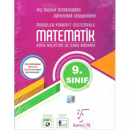 Karekök  9.Sınıf Matematik Konu Anlatımlı ve Soru Bankası (Yeni Müfredat) 2025 2 Kitap