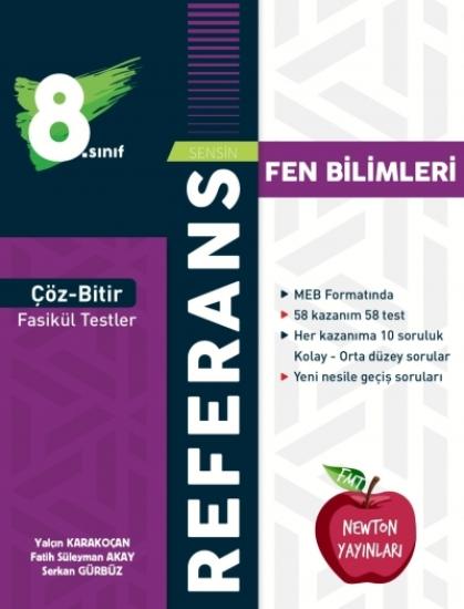 NEWTON 8.SINIF REFERANS ÇÖZ BİTİR  FASİKÜL TESTLER FEN BİLİMLERİ