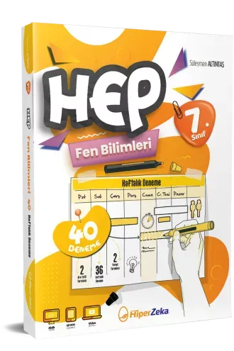 Hiper Zeka 7. Sınıf Haftalık HEP Fen Bilimleri 40 Deneme **YENİ**2025