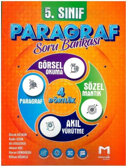 Mozaik Yayınları 5. Sınıf Paragraf Mozaik Soru Bankası**YENİ**