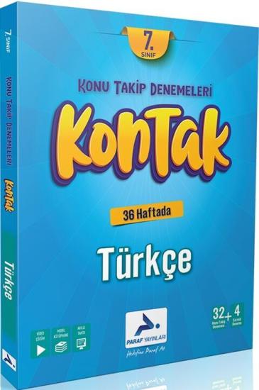 Paraf Yayınları 7. Sınıf Türkçe Kontak Denemeleri **YENİ** 2025